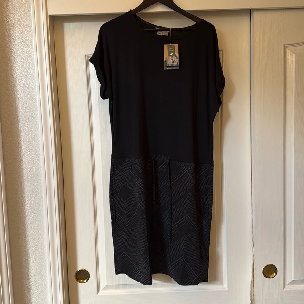 NWT Royal Robbin’s Black Spotless Evolution Dress (Large)